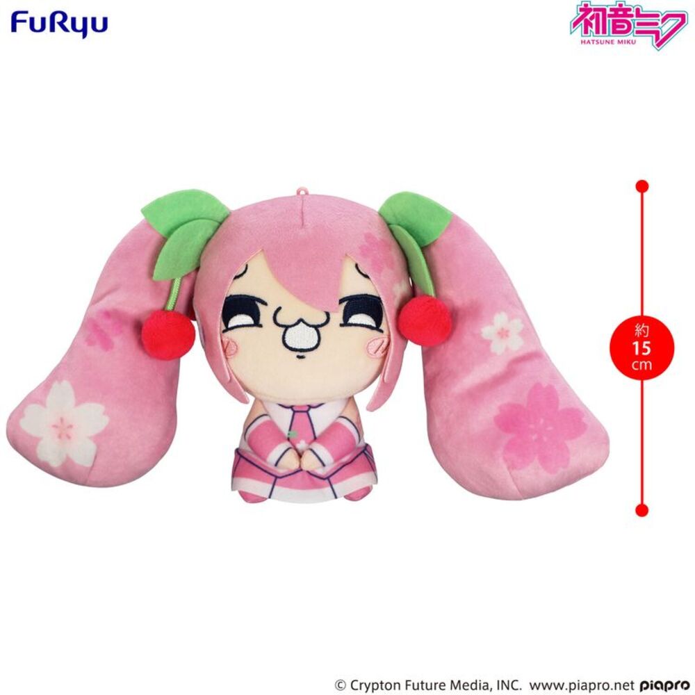 Furyu - Hatsune Miku Mochipico Sakura Miku ver C Plush  COLLECTIBLES